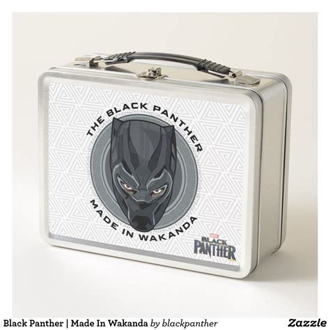 black panther metal lunch box|Amazon.com: Black Metal Lunch Box .